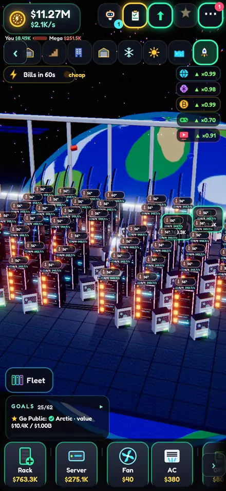 Rackstar orbital data center above Earth
